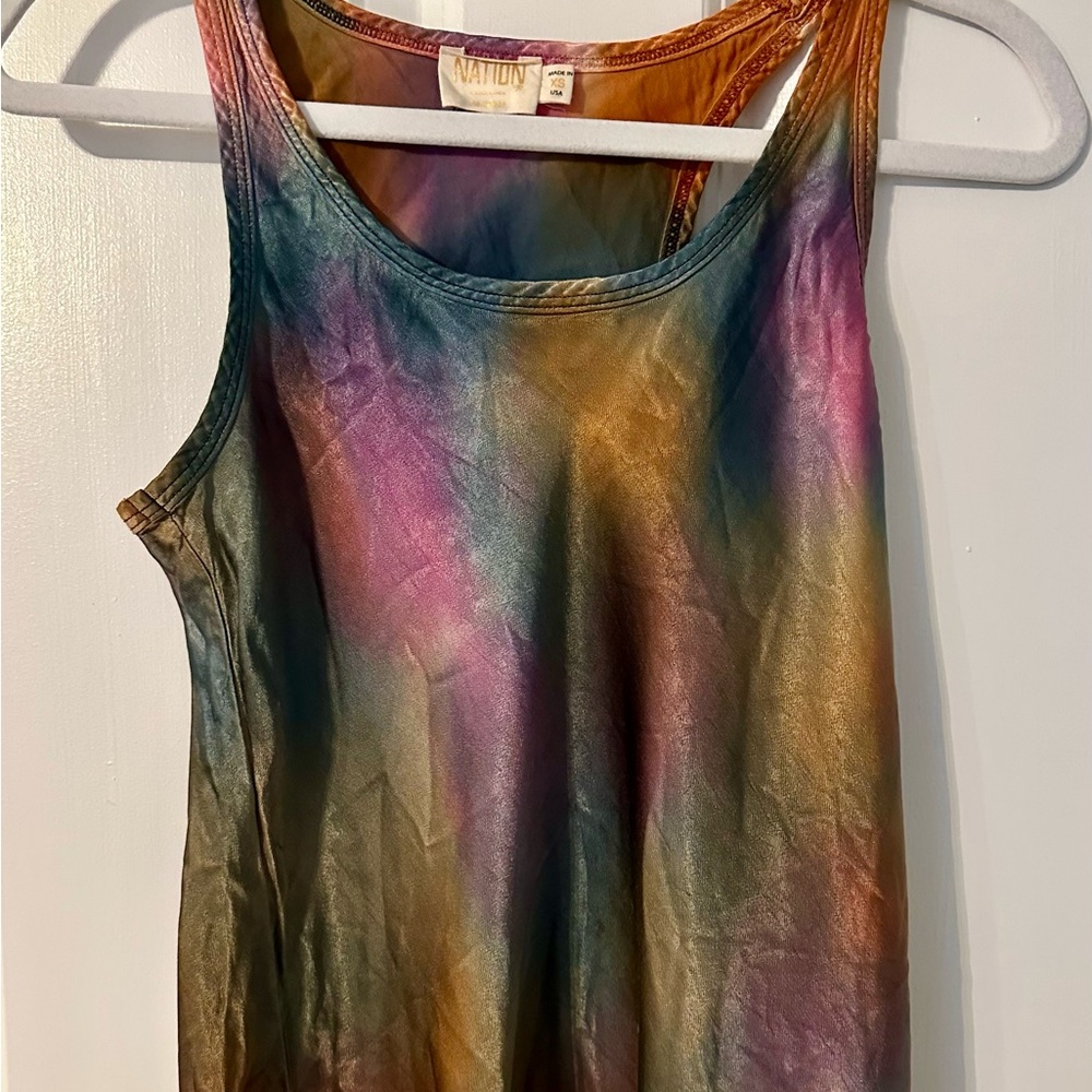 Nation LTD Rayon tie dye tank - excellent condition size XS